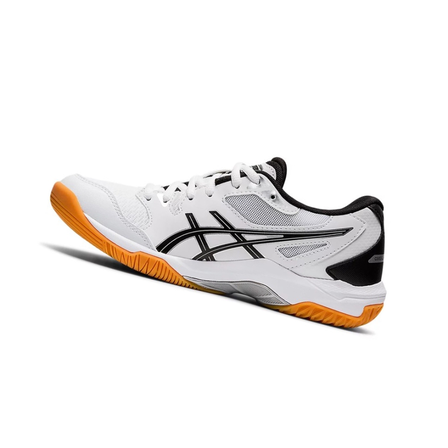 White / Black Women's Asics GEL-ROCKET 10 Volleyball Shoes | US76319LZ