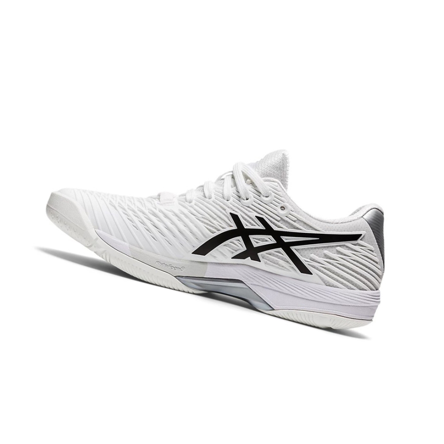 White / Black Women's Asics SOLUTION SPEED FF 2 Tennis Shoes | US14609VQ