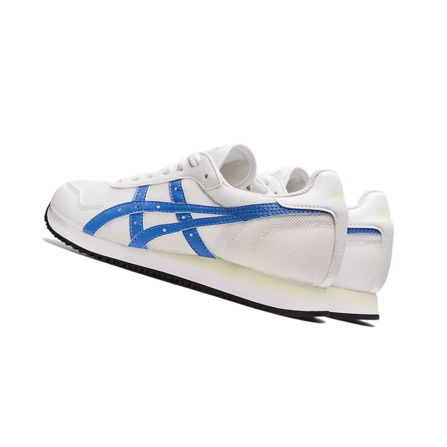 White / Blue Women's Asics TIGER RUNNER Sneakers | US92387UT