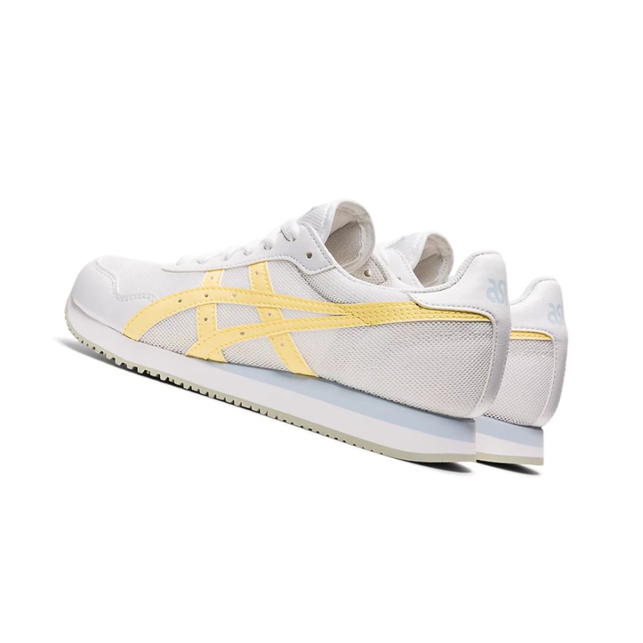 White / Butter Women's Asics TIGER RUNNER Sneakers | US21973DC