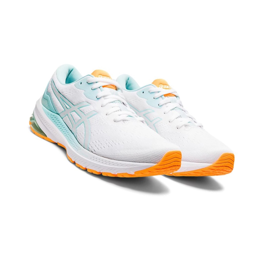 White / Clear Blue Women's Asics GT-1000 11 Running Shoes | US60425OZ