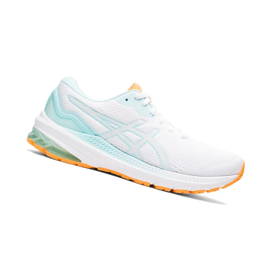 White / Clear Blue Women\'s Asics GT-1000 11 Running Shoes | US60425OZ