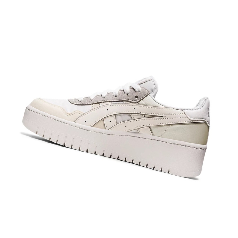 White / Cream Women's Asics JAPAN S PF Sneakers | US90385MS