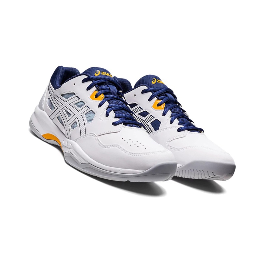 White / Deep Ocean Men's Asics GEL-RENMA Tennis Shoes | US16438FA