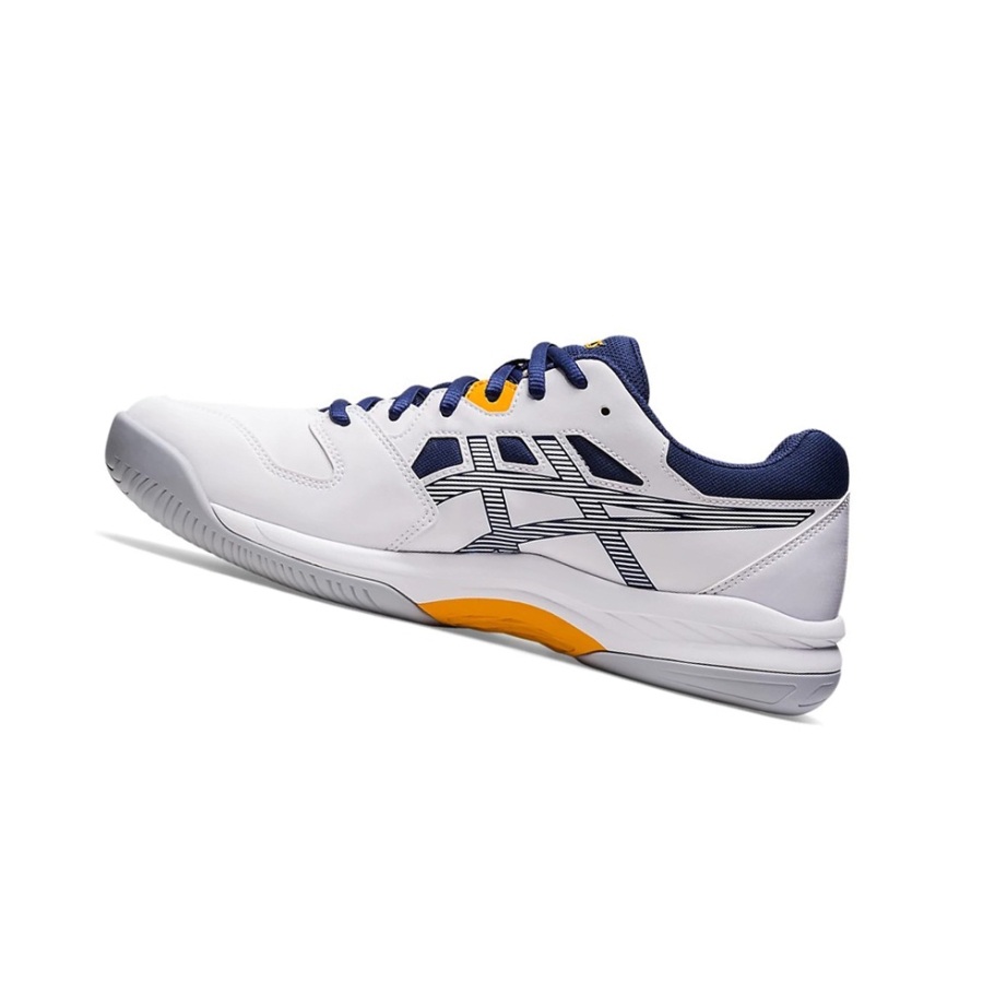 White / Deep Ocean Men's Asics GEL-RENMA Tennis Shoes | US16438FA