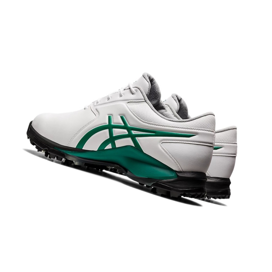 White / Forest Green Men's Asics GEL-ACE PRO M Golf Shoes | US95462NL