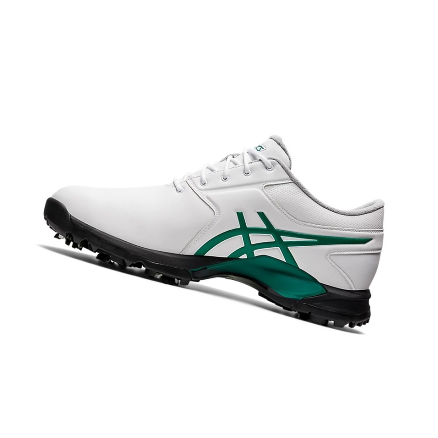 White / Forest Green Men's Asics GEL-ACE PRO M Golf Shoes | US95462NL