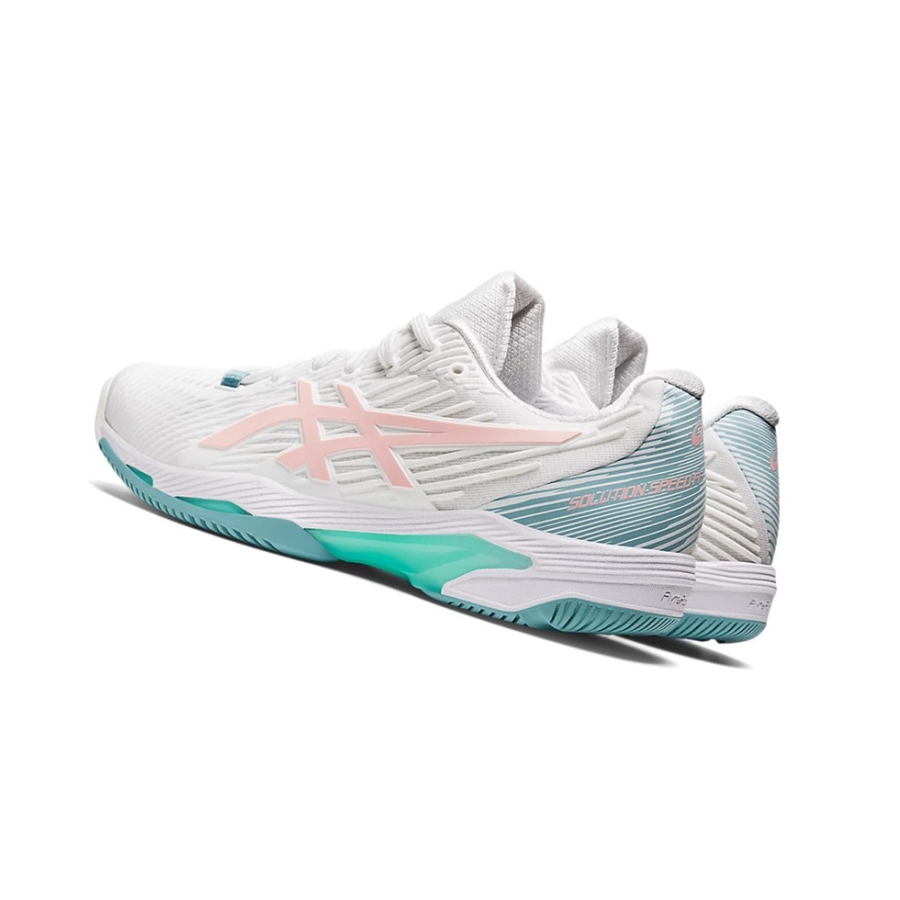 White / Frosted Rose Women's Asics SOLUTION SPEED FF 2 Tennis Shoes | US95412ZI