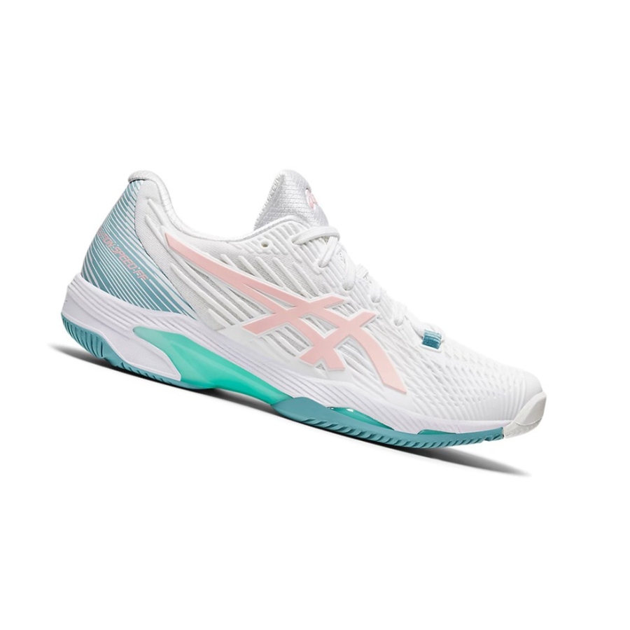 White / Frosted Rose Women\'s Asics SOLUTION SPEED FF 2 Tennis Shoes | US95412ZI