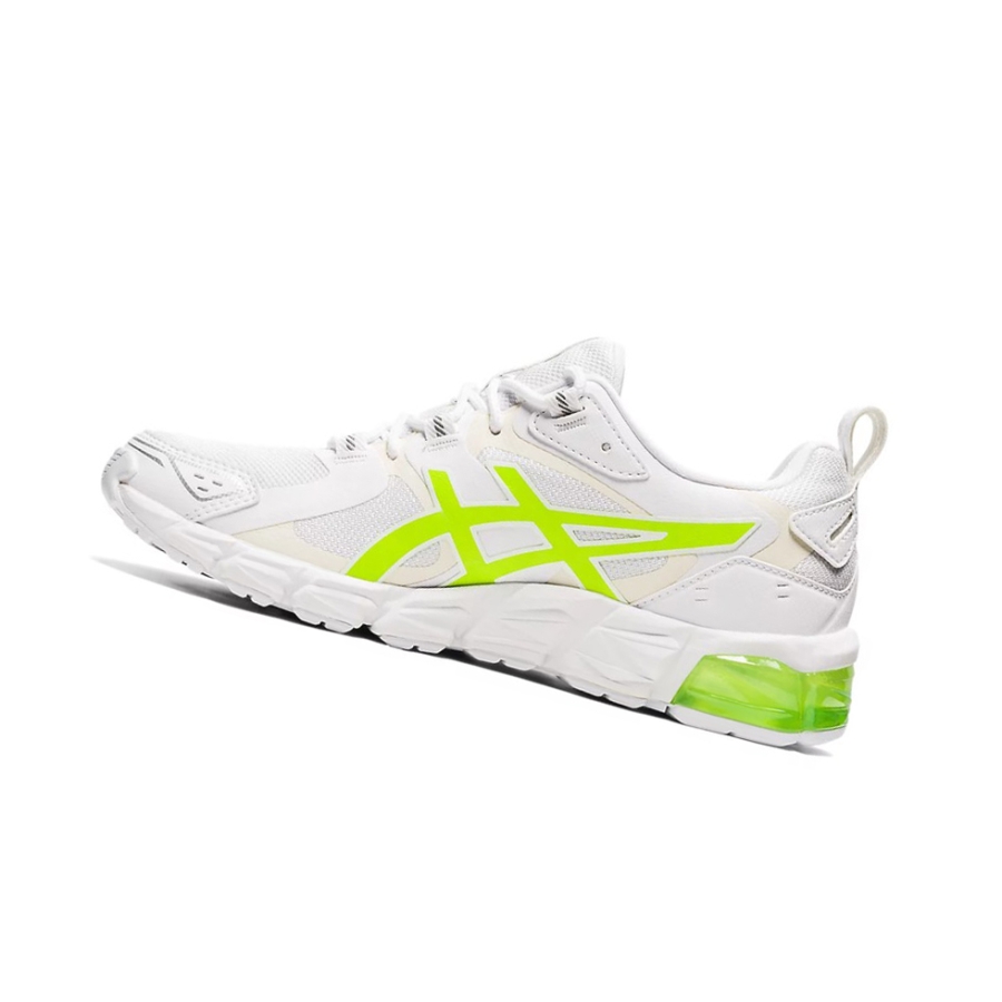 White / Hazard Green Women's Asics GEL-QUANTUM 180 Sneakers | US94732WK