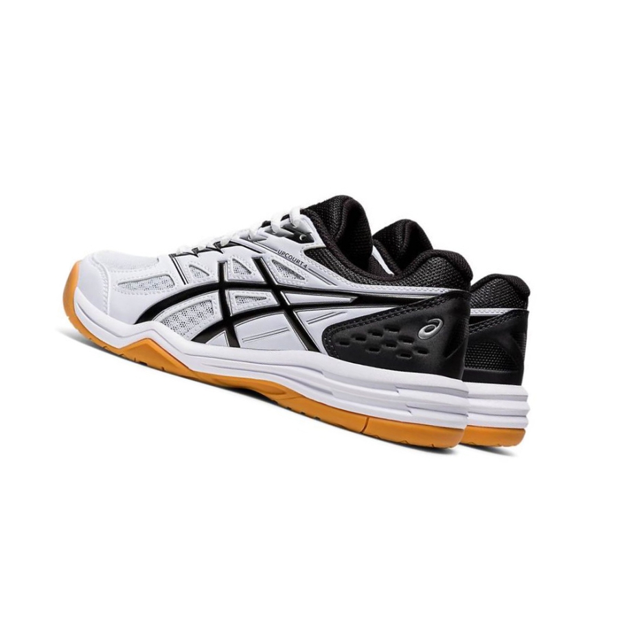 White Kids' Asics UPCOURT 4 GS Volleyball Shoes | US28163OA