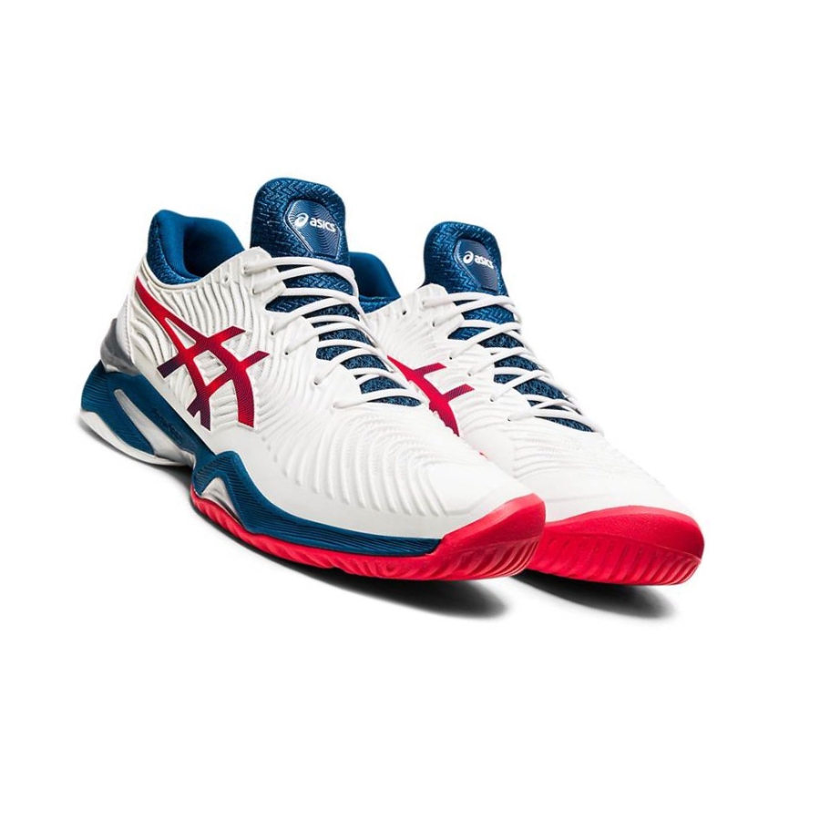 White Men's Asics COURT FF Tennis Shoes | US25364YK