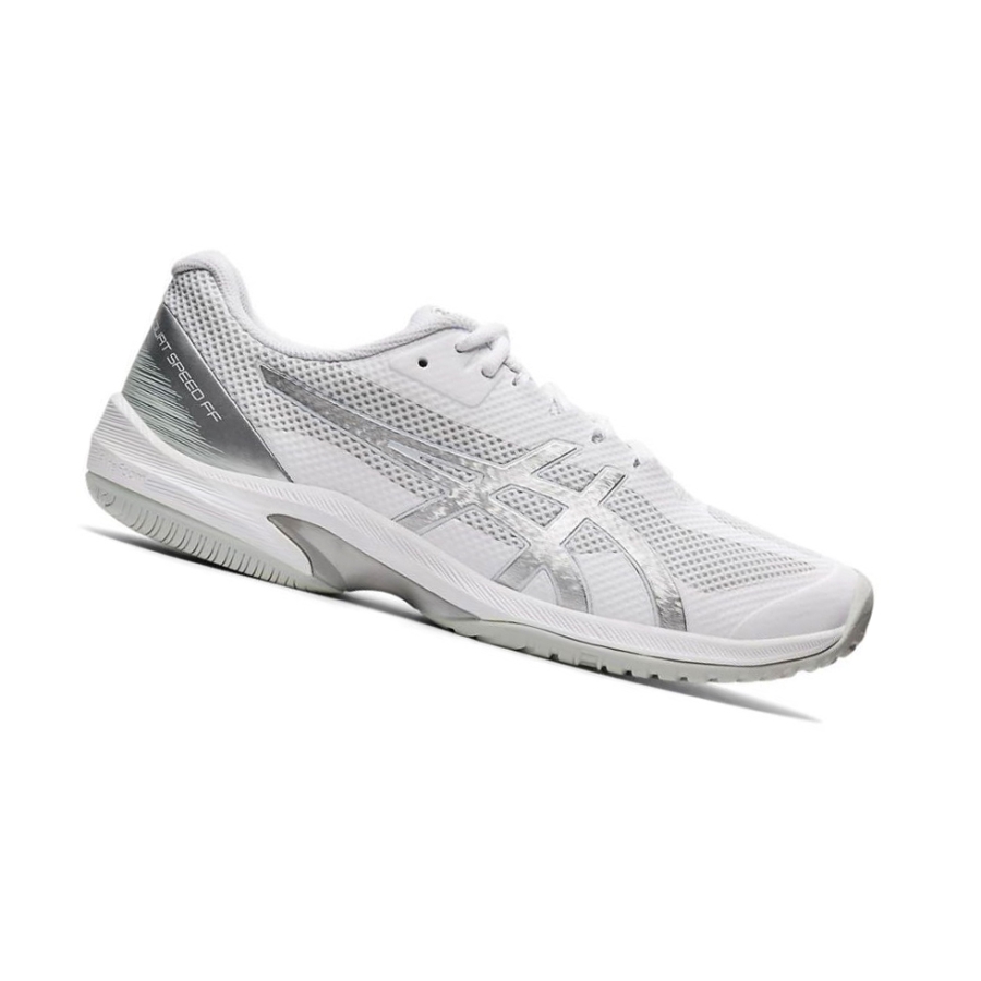 White Men\'s Asics COURT SPEED FF Tennis Shoes | US59834XG