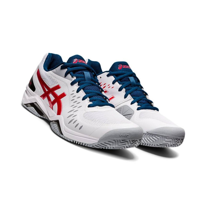 White Men's Asics GEL-CHALLENGER 12 Tennis Shoes | US05382VE