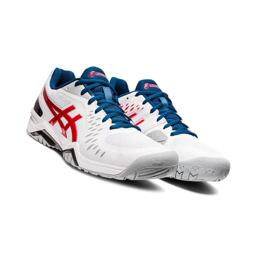 White Men's Asics GEL-CHALLENGER 12 Tennis Shoes | US16705RQ