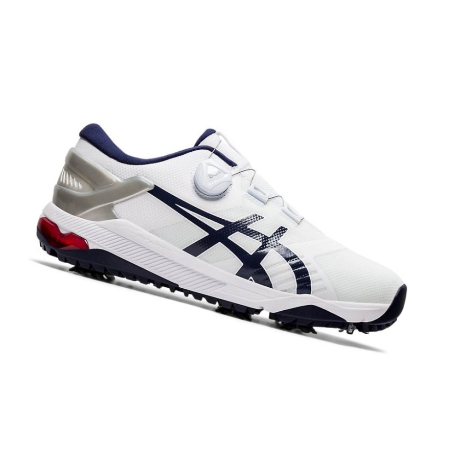 White Men\'s Asics GEL-COURSE Duo BOA Golf Shoes | US09217XP