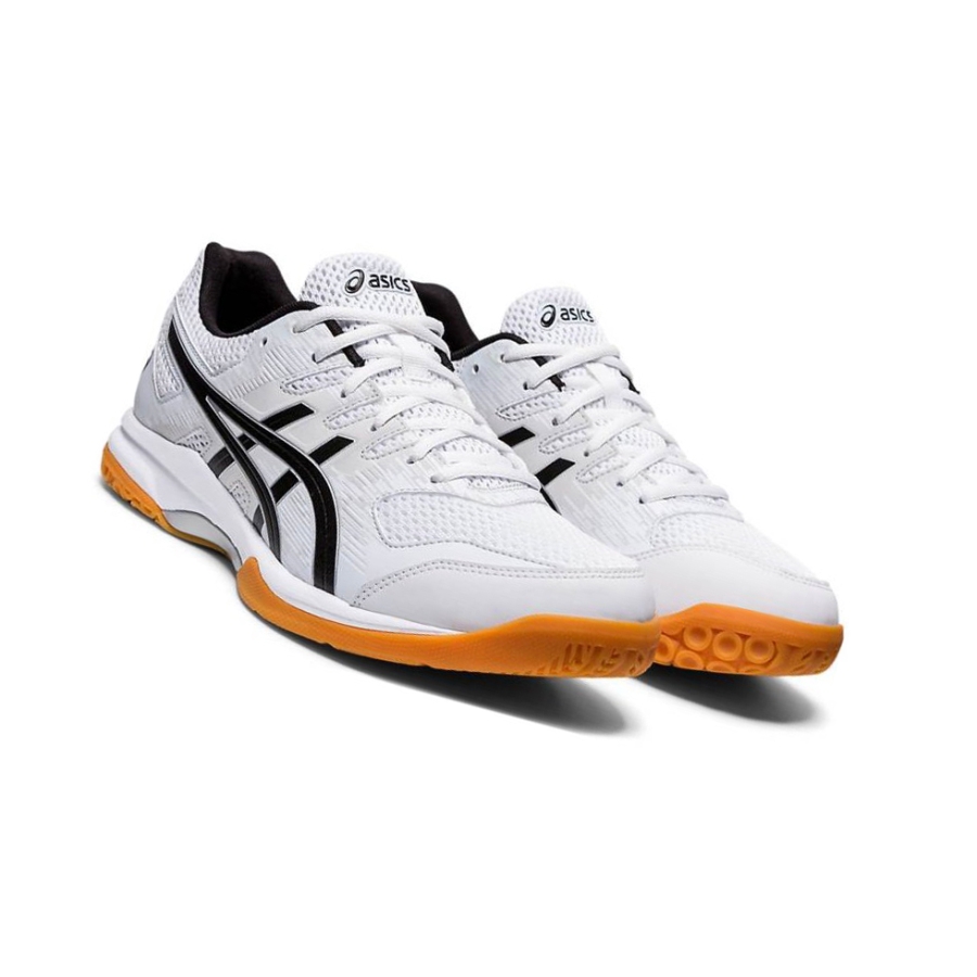 White Men's Asics GEL-FURTHER UP Volleyball Shoes | US82039KD