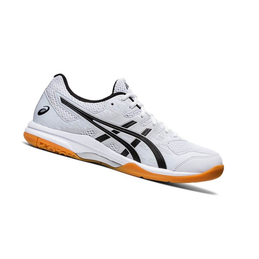 White Men\'s Asics GEL-FURTHER UP Volleyball Shoes | US82039KD