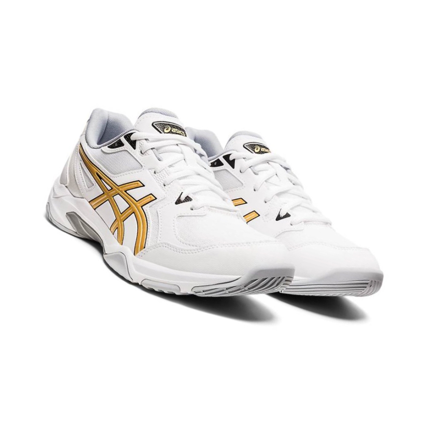 White Men's Asics GEL-ROCKET 10 Volleyball Shoes | US93701TD