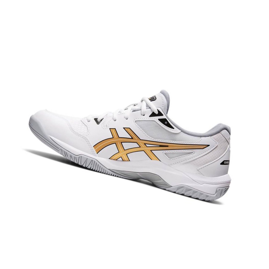 White Men's Asics GEL-ROCKET 10 Volleyball Shoes | US93701TD