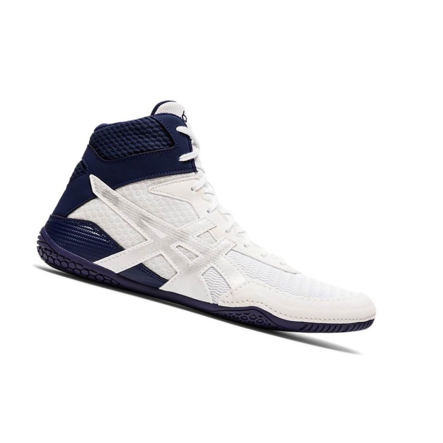 White Men\'s Asics MATCONTROL 2 Wrestling Shoes | US01728MN