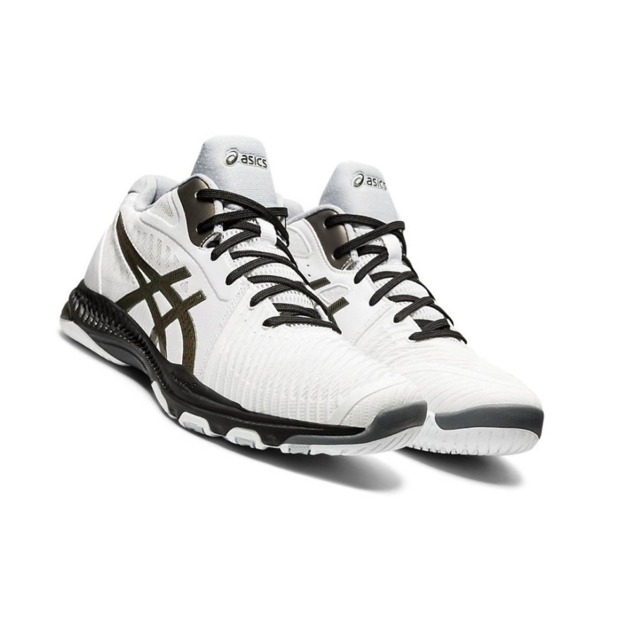 White Men's Asics NETBURNER BALLISTIC FF MT 2 Volleyball Shoes | US83920QM