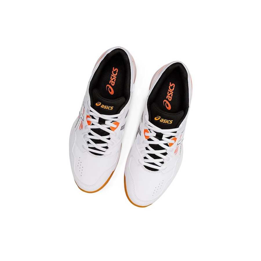 White / Orange Men's Asics GEL-RENMA Tennis Shoes | US06943SJ