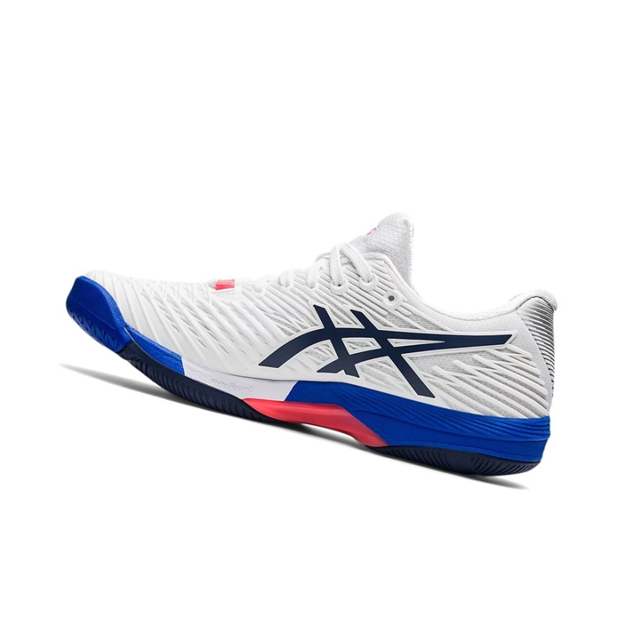 White / Peacoat Women's Asics SOLUTION SPEED FF 2 Tennis Shoes | US40259KY