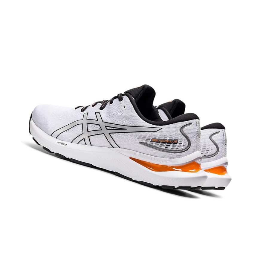 White / Piedmont Grey Men's Asics GEL-CUMULUS 24 Running Shoes | US25078LW