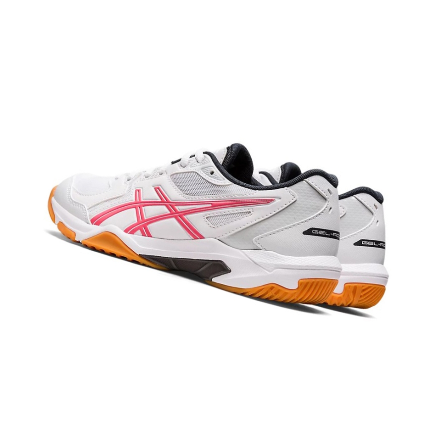 White / Pink Cameo Women's Asics GEL-ROCKET 10 Volleyball Shoes | US79605XH