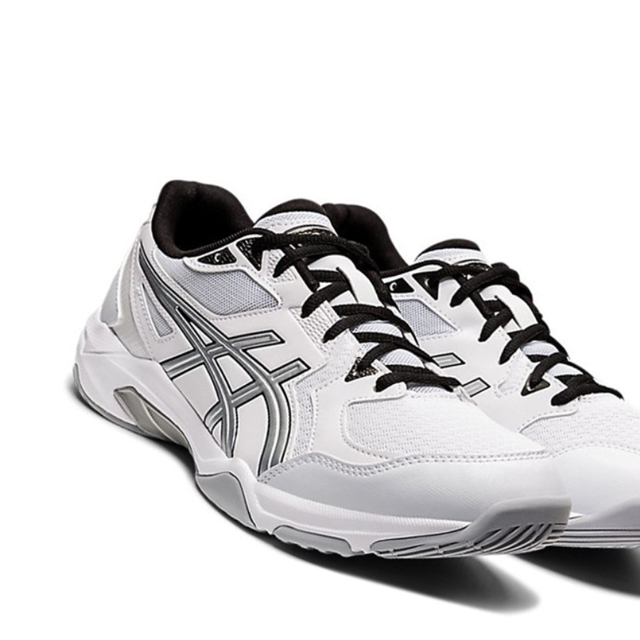 White / Pure Silver Men's Asics GEL-ROCKET 10 Volleyball Shoes | US65089CZ