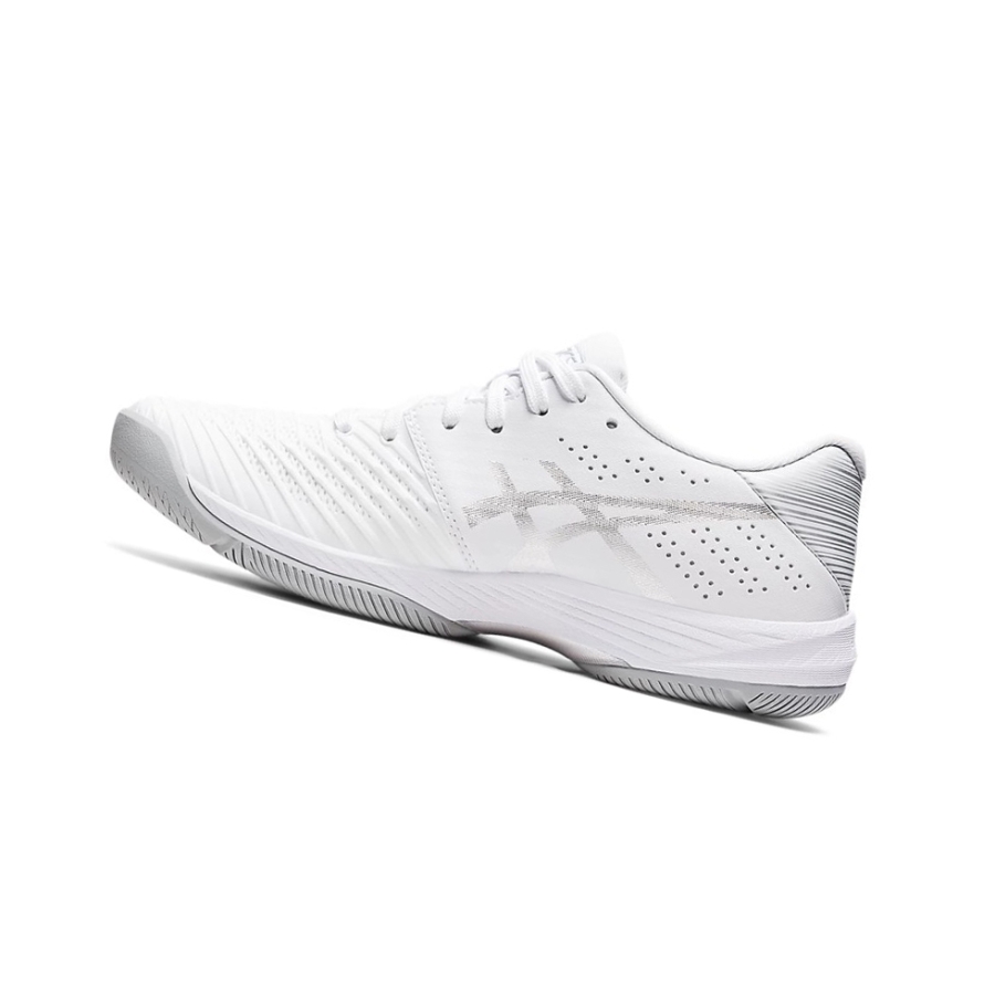 White / Pure Silver Women's Asics SOLUTION SWIFT FF Tennis Shoes | US94576EY