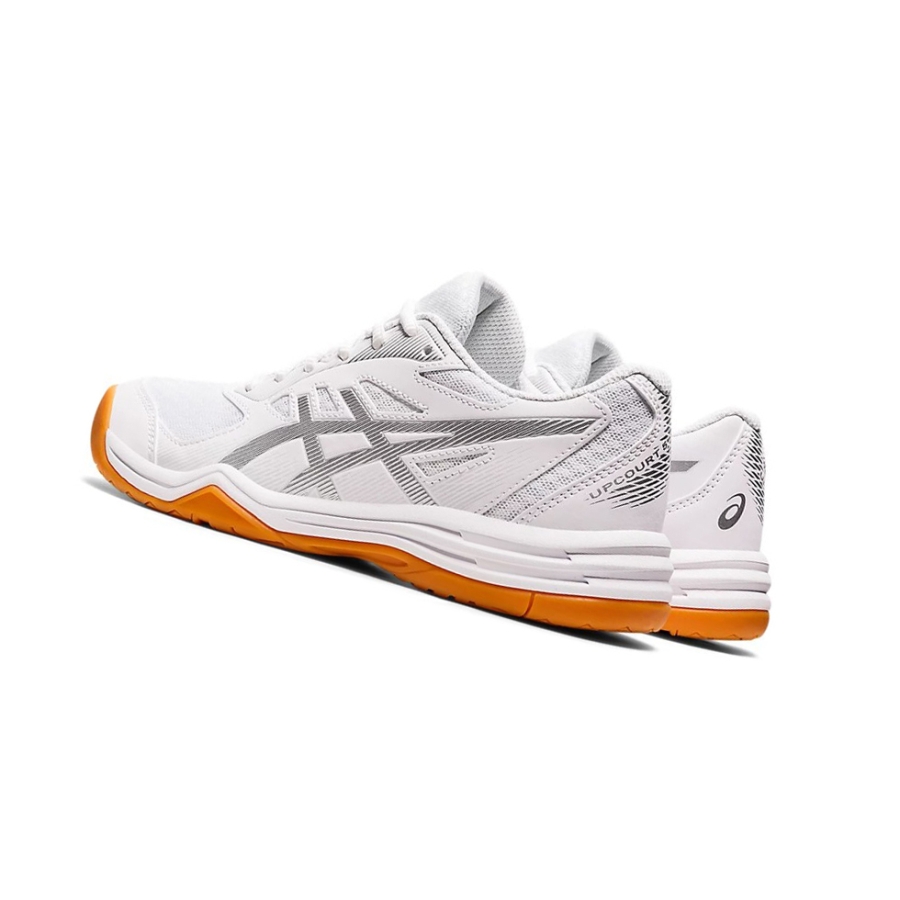 White / Pure Silver Women's Asics UPCOURT 5 Volleyball Shoes | US24935WX