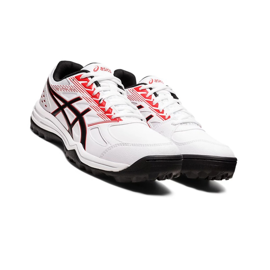 White / Red Men's Asics GEL-LETHAL FIELD Sneakers | US21398LJ