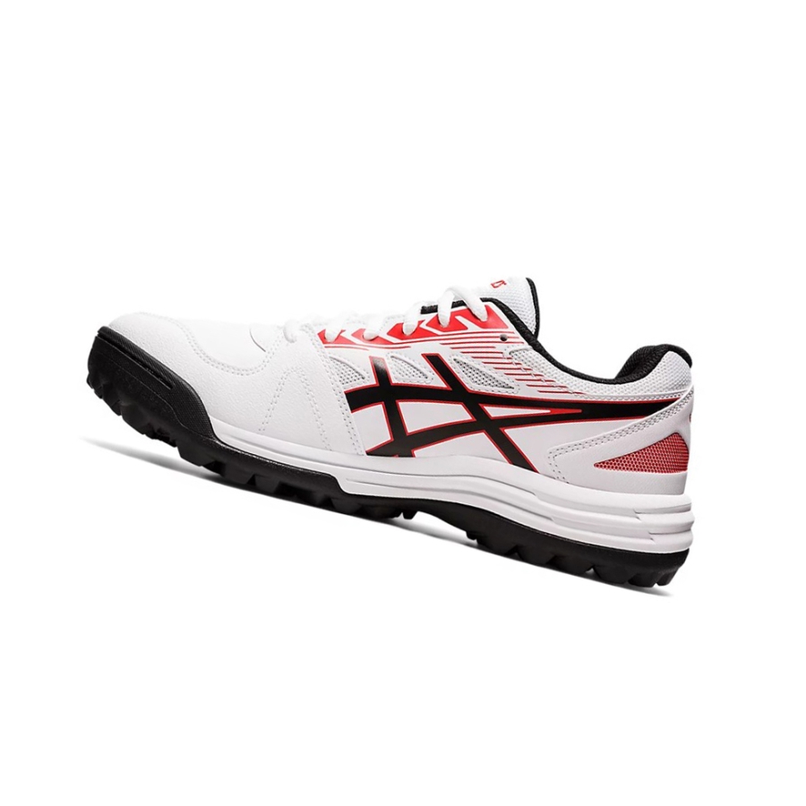 White / Red Men's Asics GEL-LETHAL FIELD Sneakers | US21398LJ