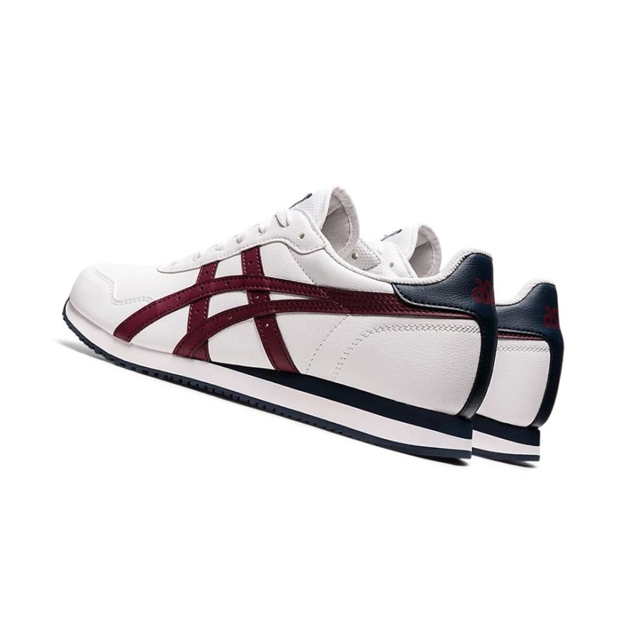 White / Roselle Men's Asics TIGER RUNNER Sneakers | US68917CO