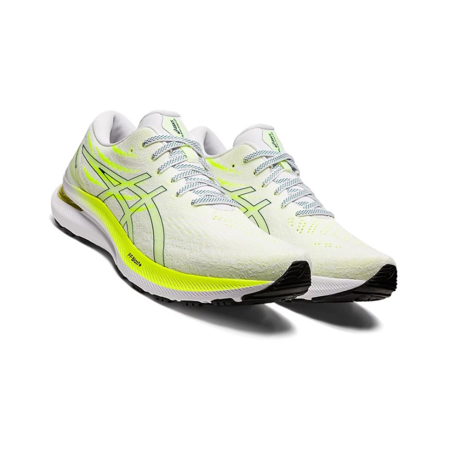 White / Velvet Pine Men's Asics GEL-KAYANO 29 Running Shoes | US59378VP