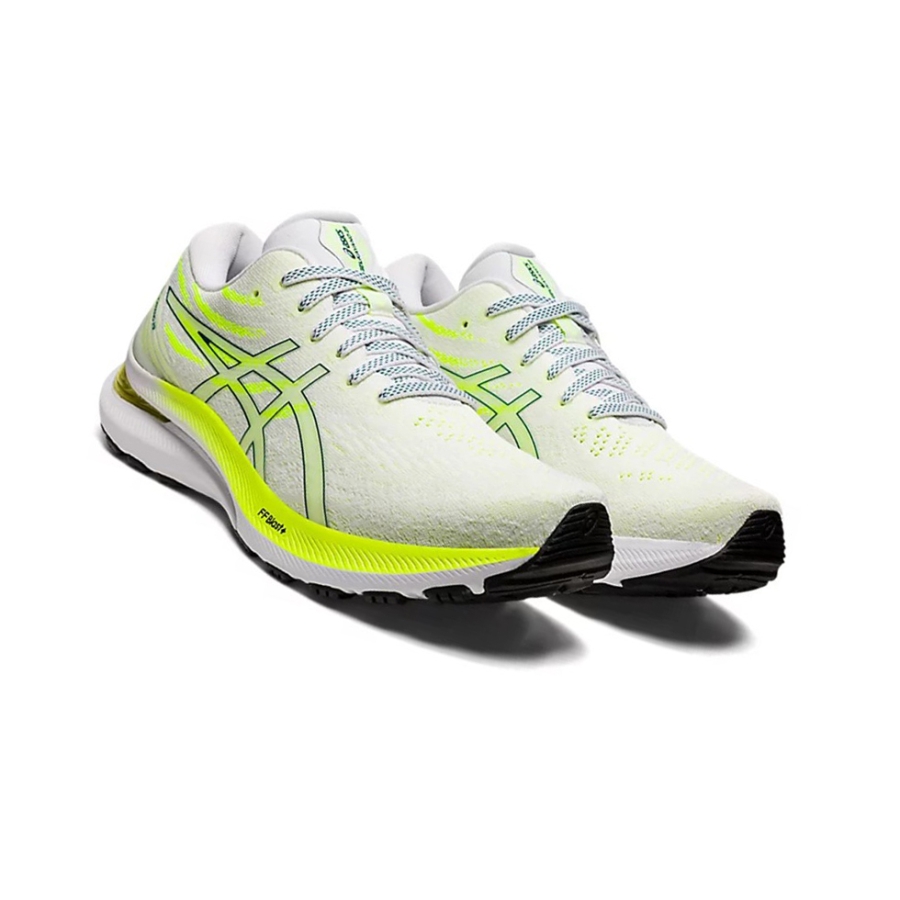 White / Velvet Pine Women's Asics GEL-KAYANO 29 Running Shoes | US86302CJ