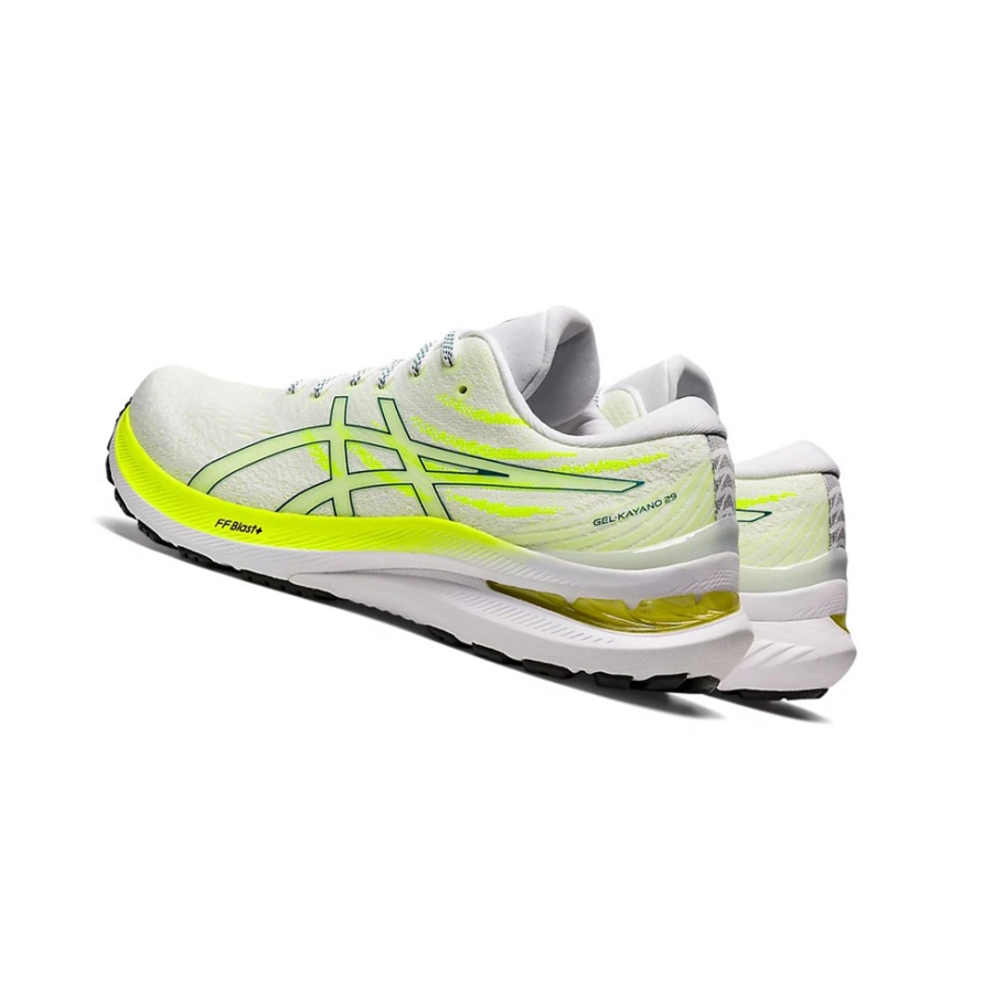 White / Velvet Pine Women's Asics GEL-KAYANO 29 Running Shoes | US86302CJ