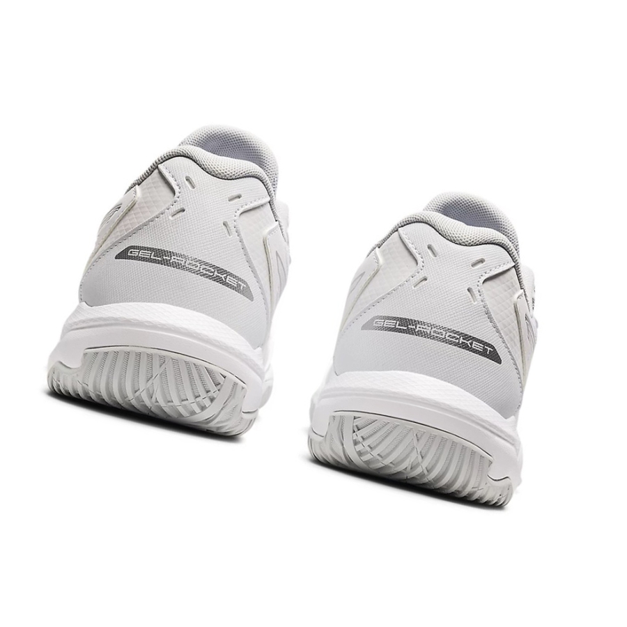 White / White Women's Asics GEL-ROCKET 10 Volleyball Shoes | US39470GU