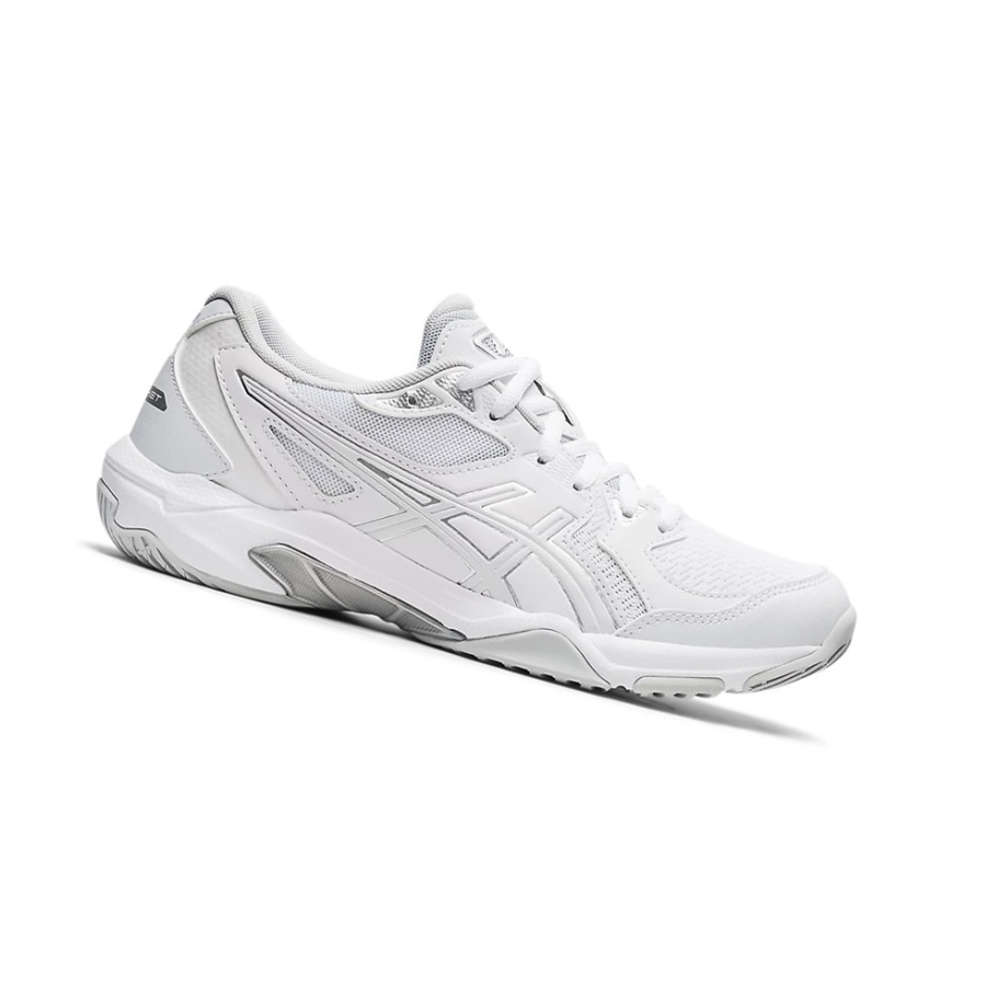 White / White Women\'s Asics GEL-ROCKET 10 Volleyball Shoes | US39470GU