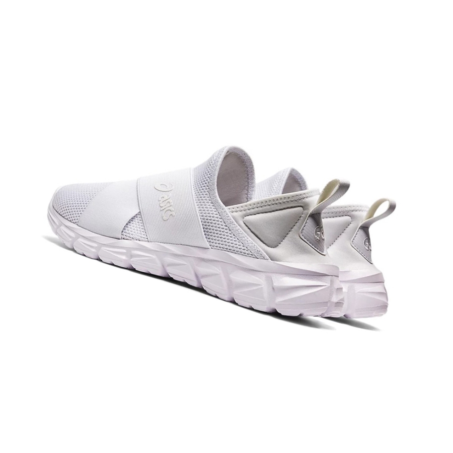 White / White Women's Asics QUANTUM LYTE SLIP-ON Sneakers | US49375RQ