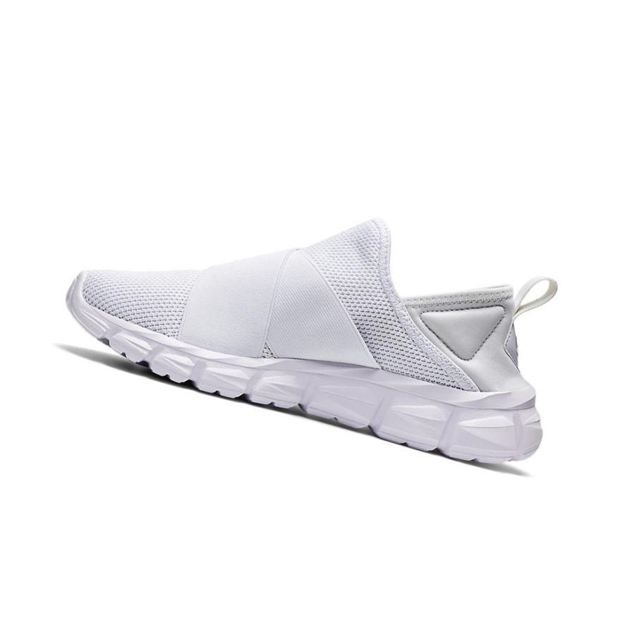 White / White Women's Asics QUANTUM LYTE SLIP-ON Sneakers | US49375RQ