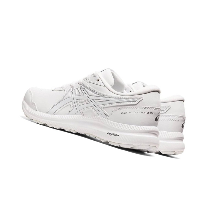 White Women's Asics GEL-CONTEND SL Running Shoes | US83571CZ