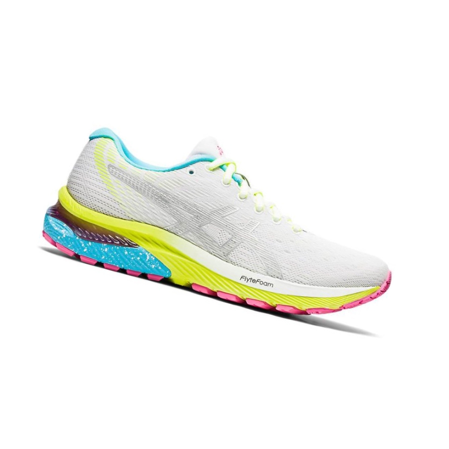 White Women\'s Asics GEL-CUMULUS 22 LITE-SHOW Running Shoes | US20965IM