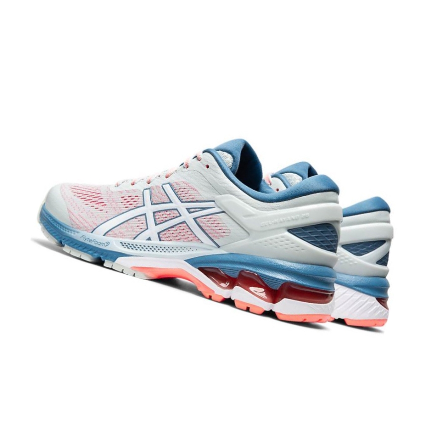 White Women's Asics GEL-KAYANO 26 wide Running Shoes | US58140WB