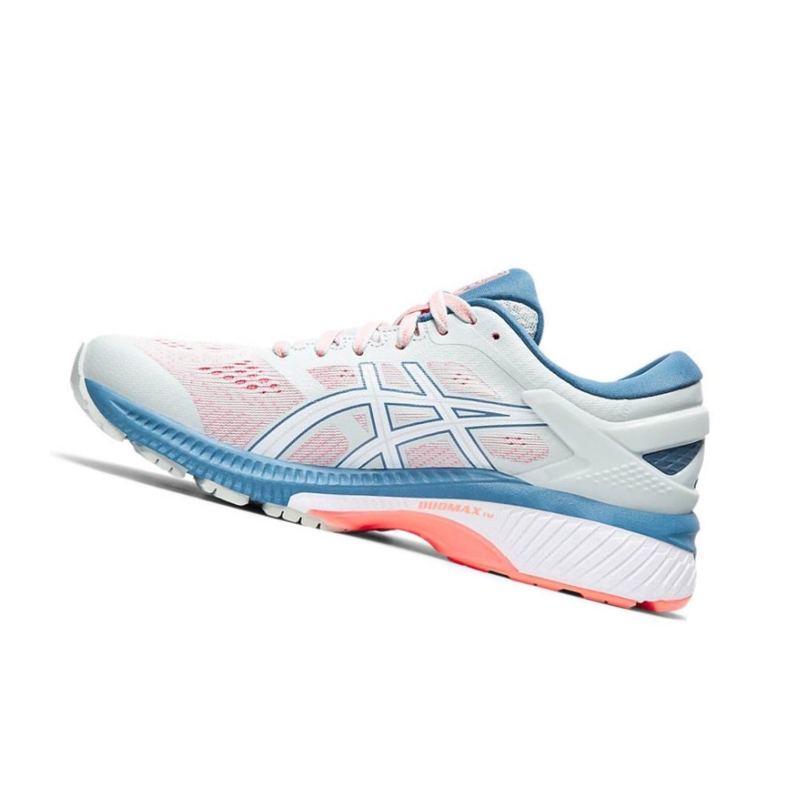 White Women's Asics GEL-KAYANO 26 wide Running Shoes | US58140WB