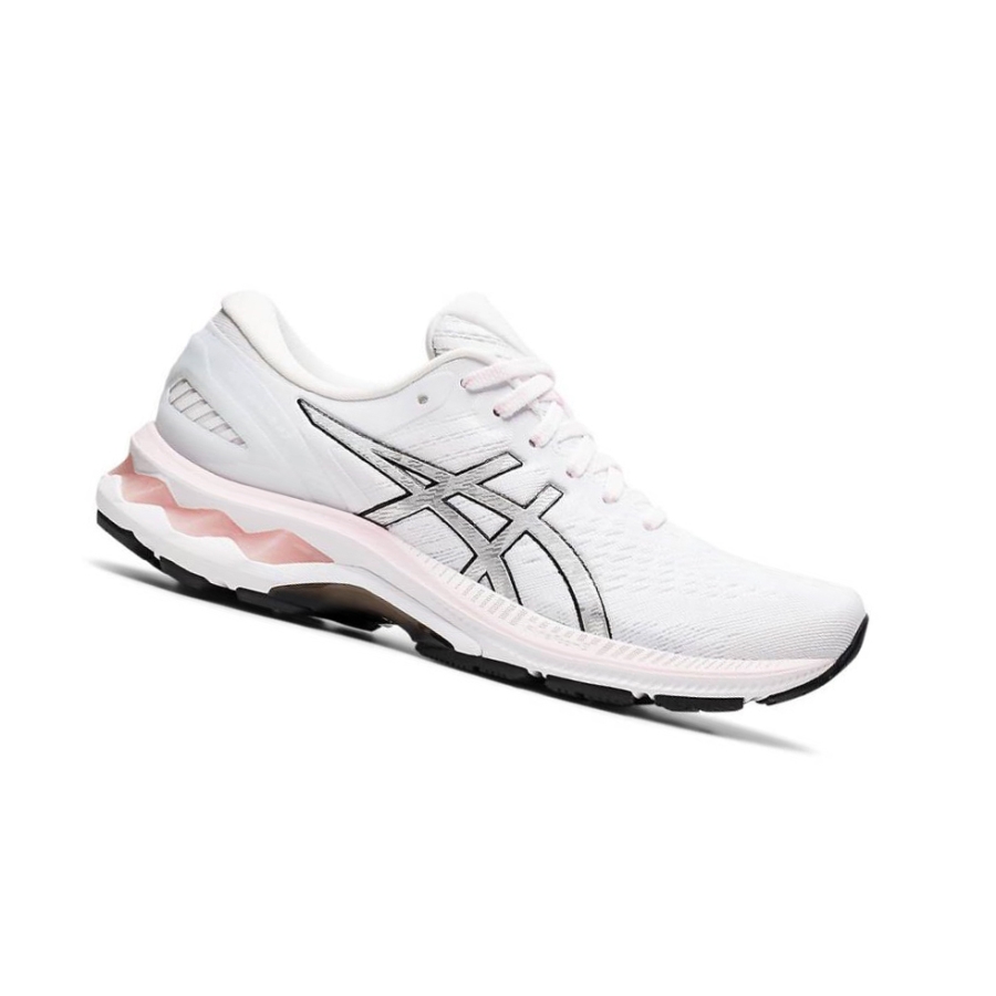 White Women\'s Asics GEL-KAYANO 27 Running Shoes | US50364YT