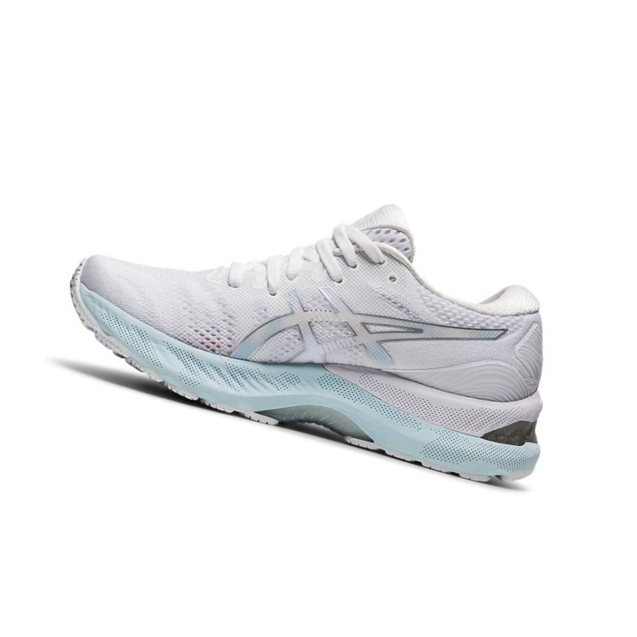 White Women's Asics GEL-NIMBUS 23 Running Shoes | US19756JQ