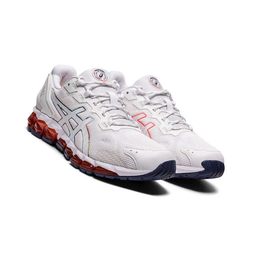 White Women's Asics GEL-QUANTUM 360 6 Sneakers | US84217MR